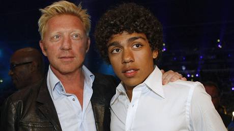 Boris Becker se synem Noahem