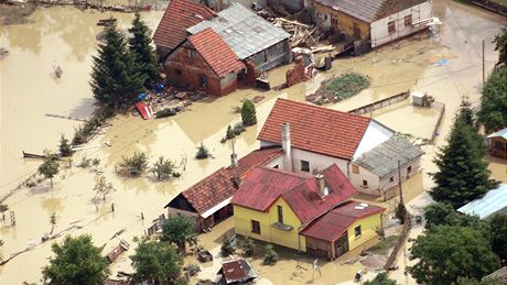 Letecké zábry kod z Novojiínska a Jeseníka nad Odrou.