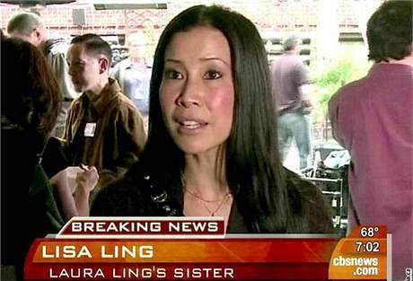 Sestra odsouzené novináky Lisa Lingová v televizní stanici CBS News (8. ervna 2009)