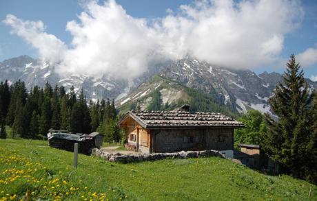 Berchtesgaden, nmecké Alpy, 2008 - V mracích je schované Orlí hnízdo