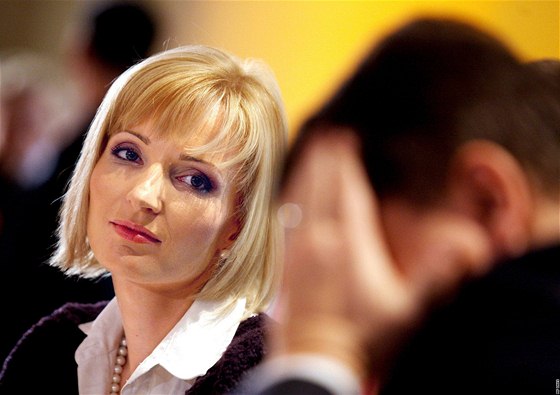 Petra Paroubková na sjezdu SSD (20. bezna 2009)