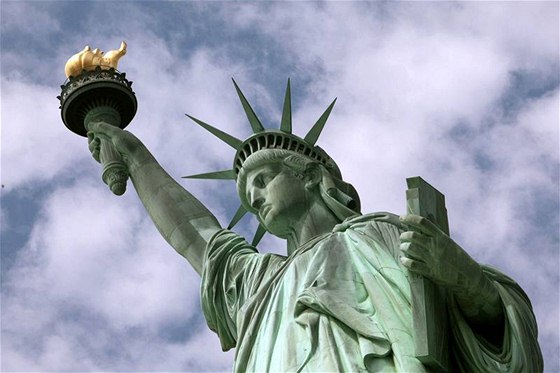 USA, New York, socha Svobody, snímek z 9. ervna 2009