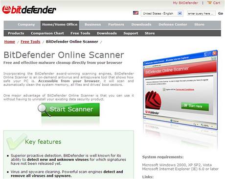 BitDefender Online Scanner