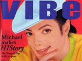 Michael Jackson na tituln strnce asopisu Vibe z roku 1995.