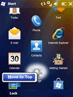 Windows Mobile 6.5 (menu)