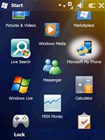 Windows Mobile 6.5 (Start menu)
