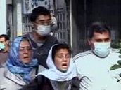 Protesty pznivc rnsk opozice v Tehernu (9. ervence 2009)