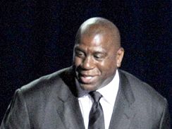 Basketbalist Kobe Bryant a Magic Johnson