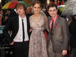 Ruppert Grint, Emma Watsonov a Daniel Radcliffe