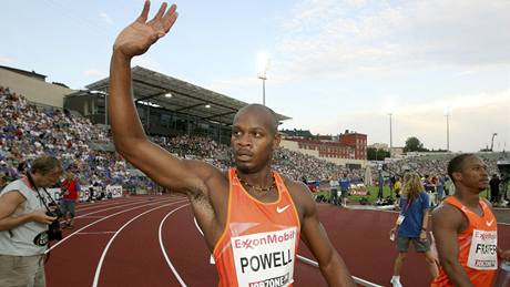 Asafa Powell na Zlaté lize v Oslu 2009.