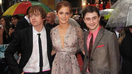 Ruppert Grint, Emma Watsonová a Daniel Radcliffe