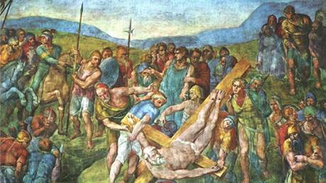 Michelangelo: Ukiování svatého Petra