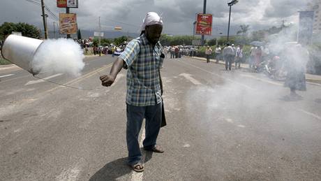 V ulicích honduraské metropole Tegucigalpa vládne naptí
