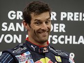 Mark Webber na nejvym stupnku pi Velk cen Nmecka