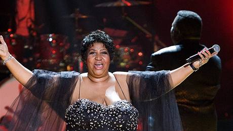 Jednou z gratulantek byla také slavna zpvaka Aretha Franklin 