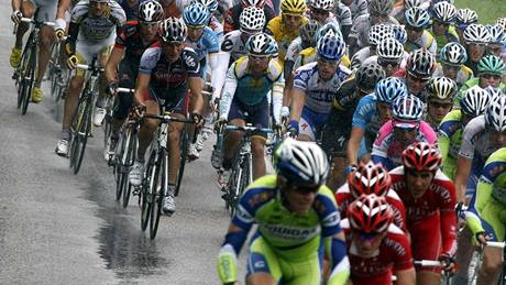 Vítz 13. etapy Tour de France Heinrich Haussler v úniku.