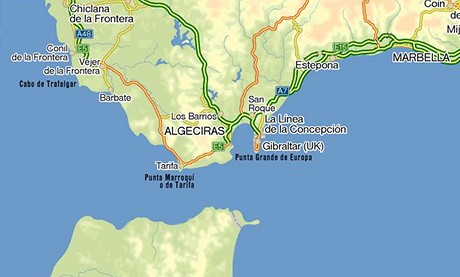 Mapa - Gibraltar