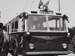 Historick trolejbusy v Brn - 7Tr, linka slo 21 do Slatiny