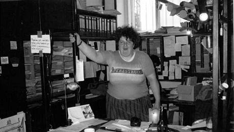 Eva Vidlaová v kancelái