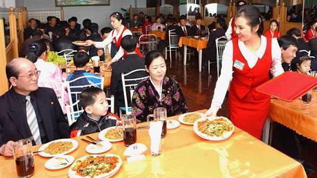 První italská restaurace v severokorejské metropoli Pchjongjangu