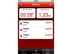 iPod Touch a Nike+ - souhrnn vsledky lze z iPodu Touch i mazat