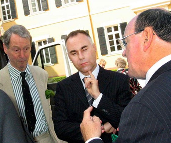 Lichtentejnský byznysmen Markus M. Hasler (uprosted), který Mirkovi Topolánkovi pronajímal vilu v Monte Argentáriu.