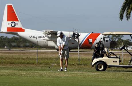 Golf na letiti - exhibice.