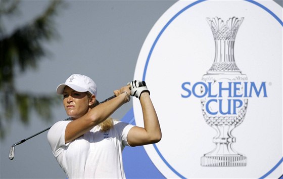 Solheim Cup 2009 - Suzann Pettersenová z týmu Evropy.