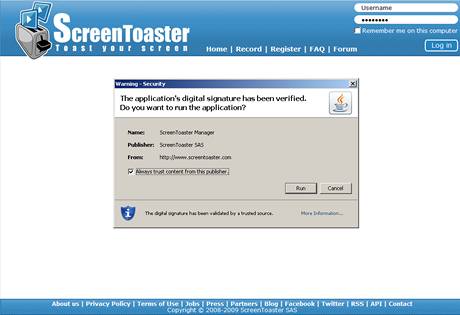 ScreenToaster