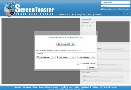 ScreenToaster