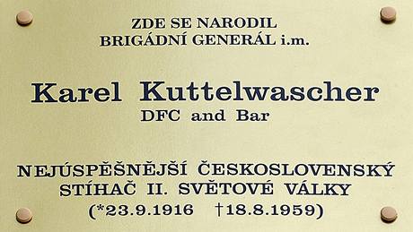 Karel Kuttelwascher - pamtn deska