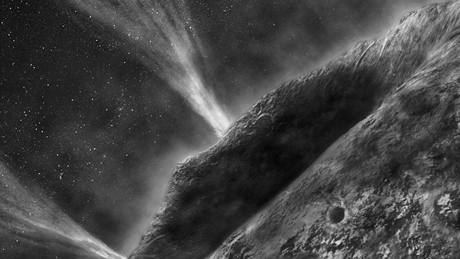 Umlcova pedstava povrchu komety Wild 2