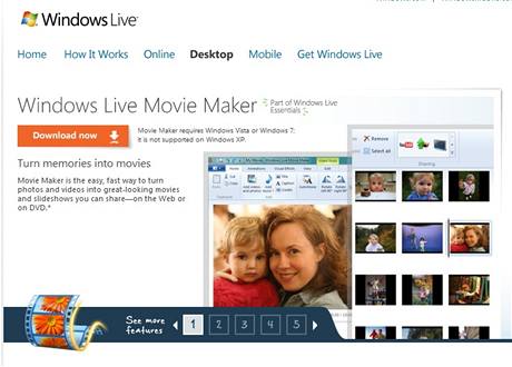 Stáhnte si Windows Live Movie Maker