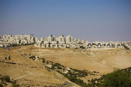 Izraelsk osada Maaleh Adumim na Zpadnm behu Jordnu