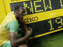 Usain Bolt u tabule s rekordnm asem 19,19 na 200 metr
