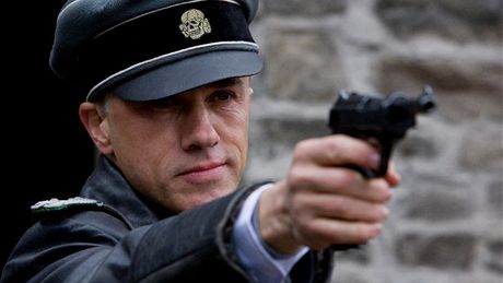 Christoph Walz jako dstojník Landa ve filmu Hanebný pancharti