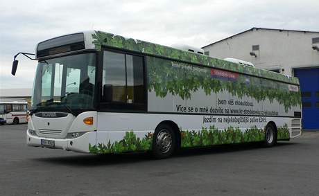 Ekologický autobus na bioethanol.
