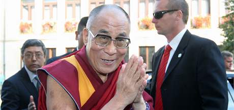 Tibetský duchovní vdce dalajlama v Bratislav (9. záí 2009)