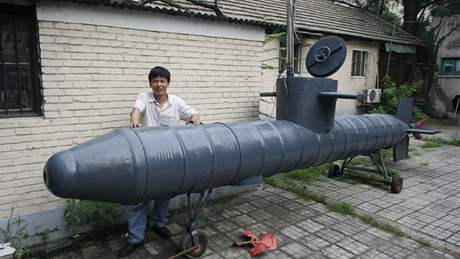 Domácí ponorka vynálezce Tchao Siang-li