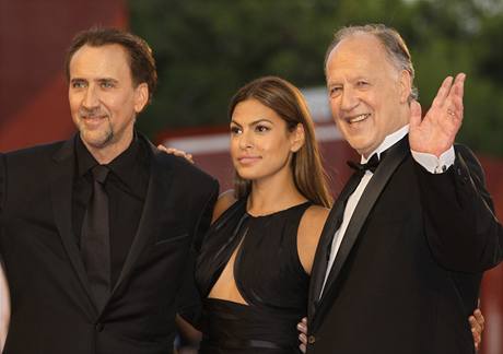 Nicolas Cage, Eva Mendes, Werner Herzog (Bentky 2009)