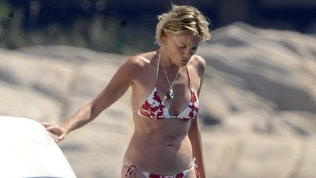 Sharon Stone na dovolené