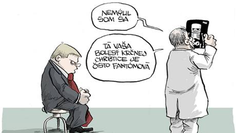 Karikatura, která pobouila slovenského premiéra Fica