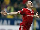 Bayern Mnichov: zlonk Bastian Schweinsteiger se raduje z glu