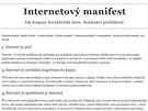 Internetov manifest - esk verze