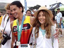 Teri Hatcherov s dcerou na triatlonu v Malibu