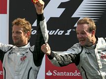 dva nejlep ve VC Itlie: zleva Jenson Button, Rubens Barrichello