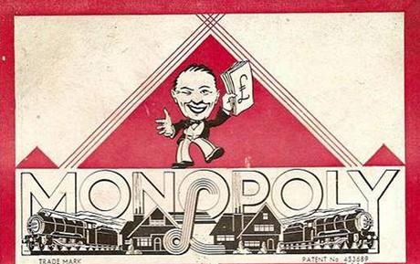 Obrázek na krabici speciální válené edice hry Monopoly.