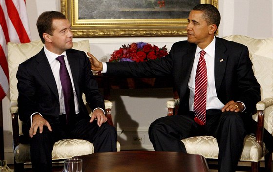 Dmitrij Medvedv a Barack Obama