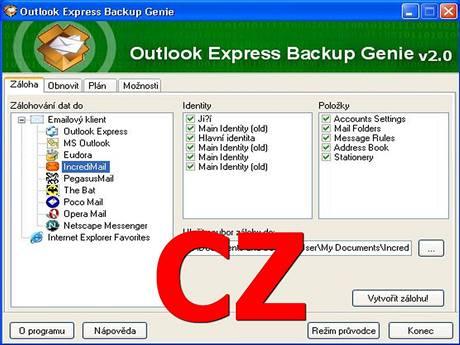 Amic Outlook Express Backup Genie