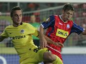 Brno - Sparta: Michna a Zeman (vlevo)